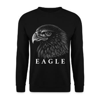aigle - Sweat-shirt Unisexe - noir - Devant - Alina (178cm) & Michal (187cm)