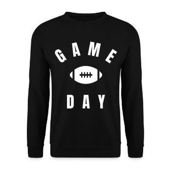 GAME DAY - Unisex Sweatshirt - black - Front - Alina (178cm) & Michal (187cm)
