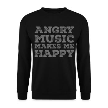 Wütende Musik Heavy Metal Death Metal Metalhead - Unisex Pullover - Schwarz - Vorne - Alina (178cm) & Michal (187cm)