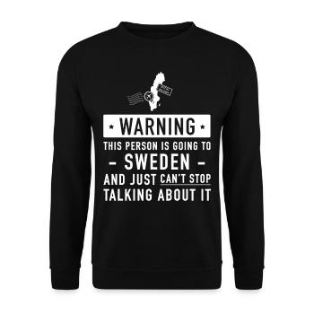 Suède cadeau de vacances typique - Sweat-shirt Unisexe - noir - Devant - Alina (178cm) & Michal (187cm)