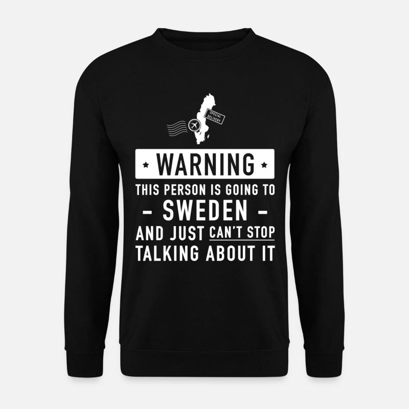 Schweden Typisches Feriengeschenk - Unisex Pullover - Schwarz