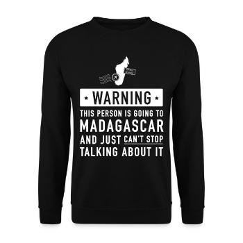 Original Madagascar holiday gift - Unisex Sweatshirt - black - Front - Alina (178cm) & Michal (187cm)