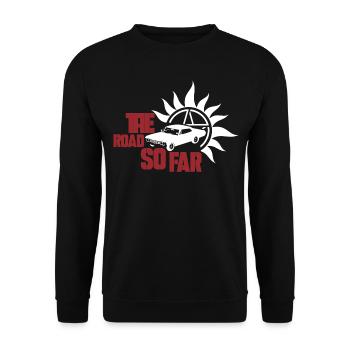 THE ROAD SO FAR, GIFT - Unisex Sweatshirt - black - Front - Alina (178cm) & Michal (187cm)