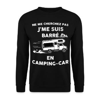 Le camping-car - Sweat-shirt Unisexe - noir - Devant - Alina (178cm) & Michal (187cm)