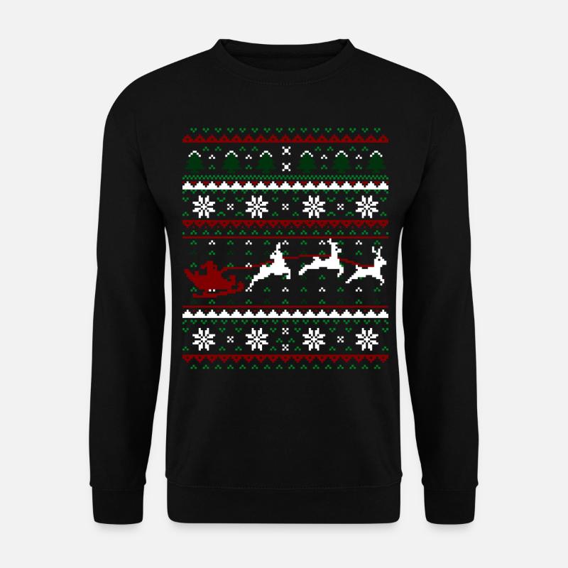 Conception Pixelart de Noël - Sweat-shirt Unisexe - noir