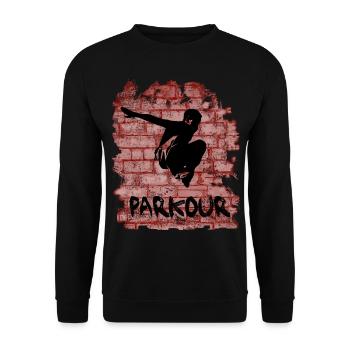 Parkour - Sweat-shirt Unisexe - noir - Devant - Alina (178cm) & Michal (187cm)