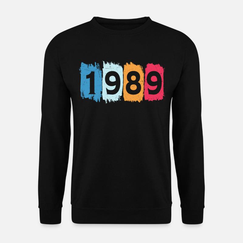 Retro 1989 t-skjorte 89 årgang 1989 - Genser unisex - svart