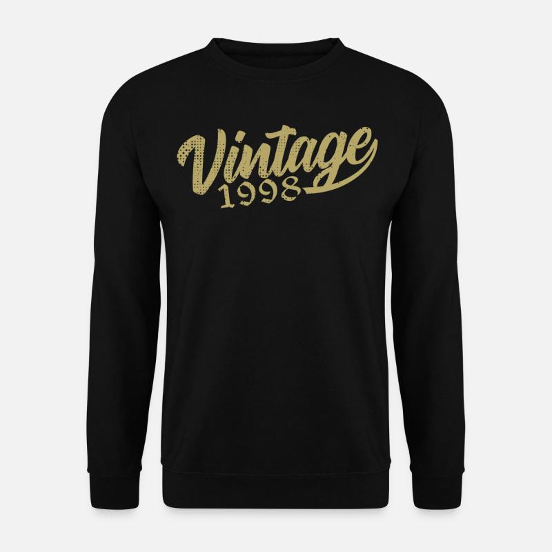 1998 Jahrgang 1998 Retro 1998 Geburtstagsgeschenk - Unisex Pullover - Schwarz
