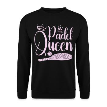 Frauen Padel Queen Padel Spielerin Tennis Padelistin - Unisex Pullover - Schwarz - Vorne - Alina (178cm) & Michal (187cm)