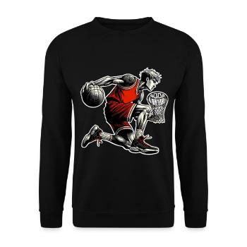 Basket-ball Joueurs de basket-ball - Sweat-shirt Unisexe - noir - Devant - Alina (178cm) & Michal (187cm)