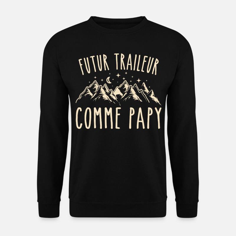 futur traileur cadeau garçon trail - Sweat-shirt Unisexe - noir