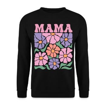 Mama - Unisex Pullover - Schwarz - Vorne - Alina (178cm) & Michal (187cm)