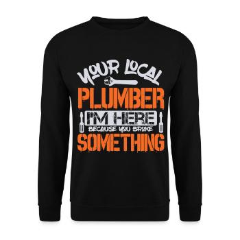 C’est un cadeau amusant pour Kemptner. Idée de cadeau cool - Sweat-shirt Unisexe - noir - Devant - Alina (178cm) & Michal (187cm)