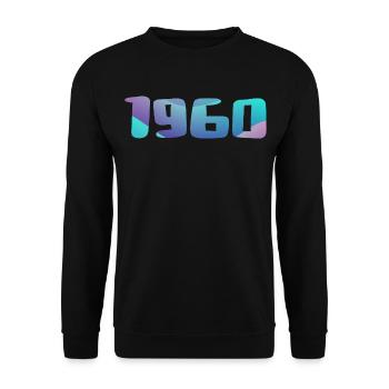 1960er Jahre Geburtstagsgeschenk Vintage 1960er Retro 1960er Jahre - Unisex Pullover - Schwarz - Vorne - Alina (178cm) & Michal (187cm)