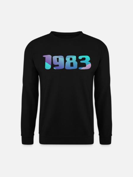 1983 Geburtstagsgeschenk Vintage 1983 Retro 1983 - Unisex Pullover - Schwarz