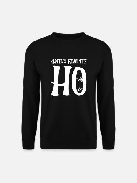 Poledance Santas Favorite Ho Ho Ho - Unisex Pullover - Schwarz