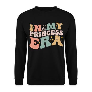 In My Princess Era | Princess Girls Kids Youth - Unisex Sweatshirt - black - Front - Alina (178cm) & Michal (187cm)