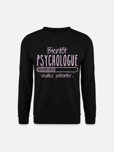 Beruf Psychologin In Arbeit Demnächst Psychologin - Unisex Pullover - Schwarz