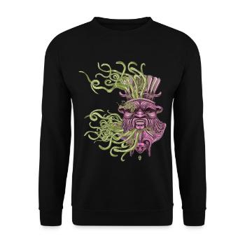 Bes Under Water - Unisex Sweatshirt - black - Front - Alina (178cm) & Michal (187cm)