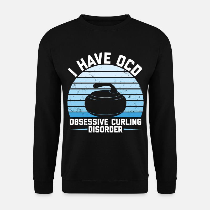 Curling - Unisex Pullover - Schwarz