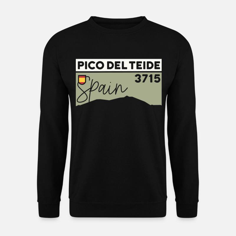 Pico Del Teide Wandern Teneriffa Andenken Vulkan - Unisex Pullover - Schwarz