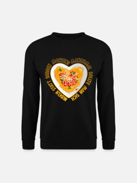 Statt Sorgen Nudeln machen - Unisex Pullover - Schwarz