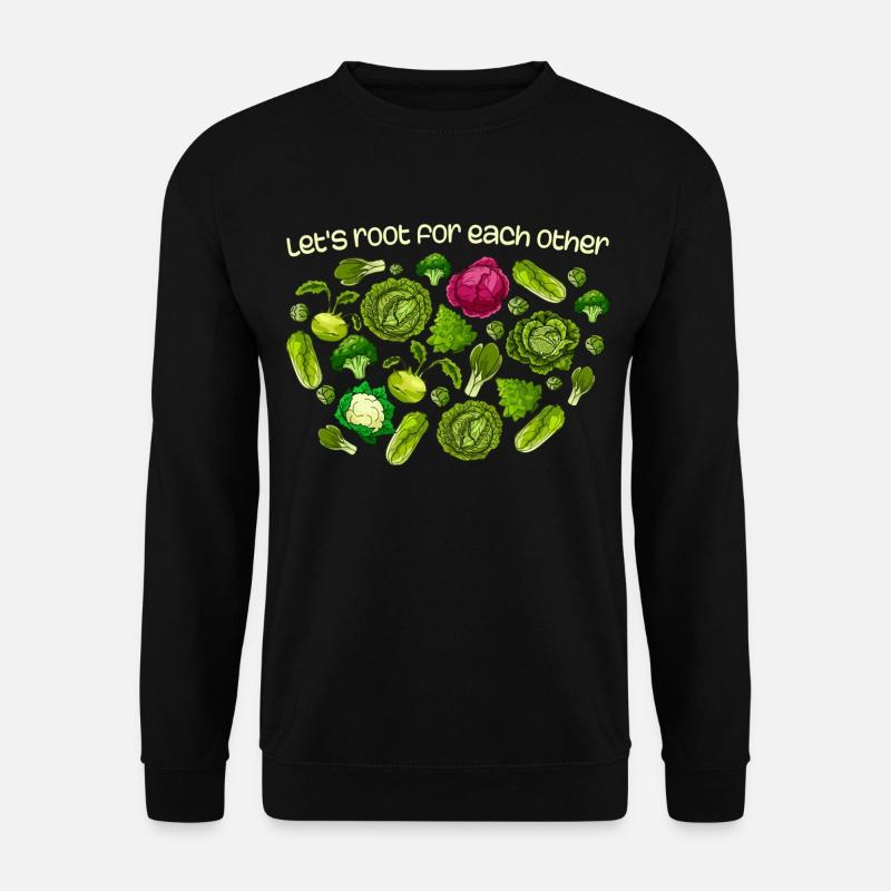 Inspirational Root Vegetables Motivational - Unisex Sweatshirt - black