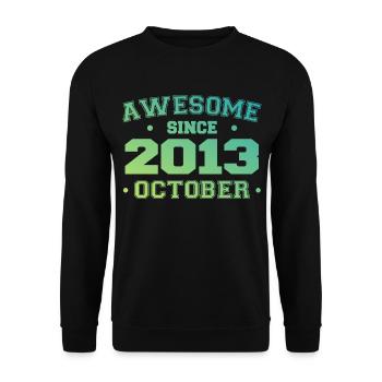 Octobre 2013 - Cadeau Anniversaire Octobre 2013 - Sweat-shirt Unisexe - noir - Devant - Alina (178cm) & Michal (187cm)