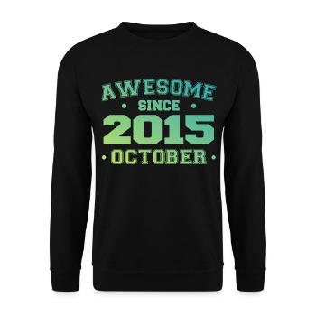Octobre 2015 - Cadeau Anniversaire Octobre 2015 - Sweat-shirt Unisexe - noir - Devant - Alina (178cm) & Michal (187cm)