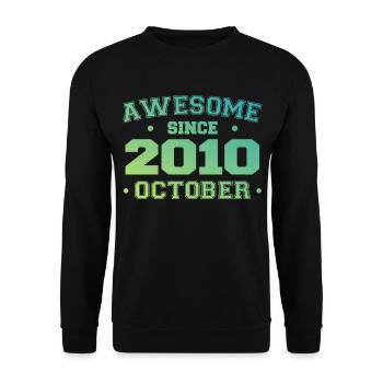 Octobre 2010 - Cadeau Anniversaire Octobre 2010 - Sweat-shirt Unisexe - noir - Devant - Alina (178cm) & Michal (187cm)