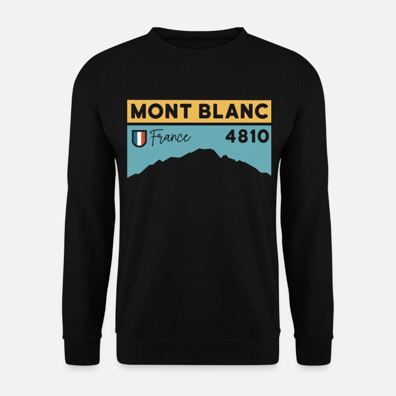 Tour Du Mont Blanc 4810 Trekking Wandern TMB - Unisex Pullover - Schwarz