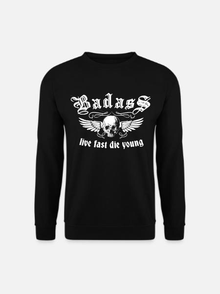 Badass Oldschool1 - Unisex Pullover - Schwarz