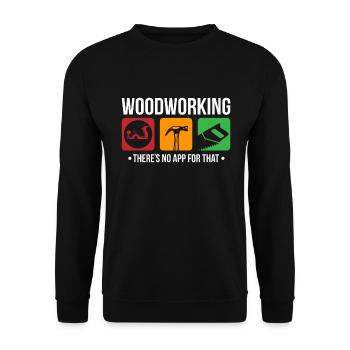 Bricolage menuisier menuisier créatif bricolage cadeau - Sweat-shirt Unisexe - noir - Devant - Alina (178cm) & Michal (187cm)