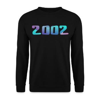 Cadeau Anniversaire 2002 Millésime 2002 Rétro 2002 - Sweat-shirt Unisexe - noir - Devant - Alina (178cm) & Michal (187cm)