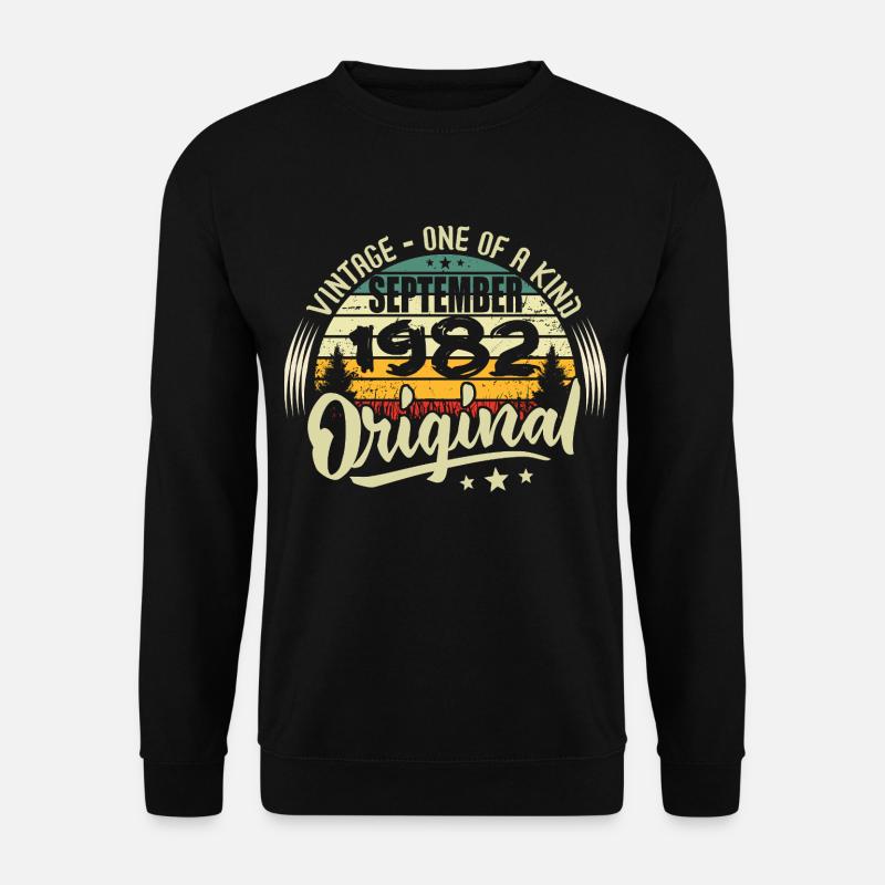 September 1982 Jubiläum 1982 September 1982 - Unisex Pullover - Schwarz