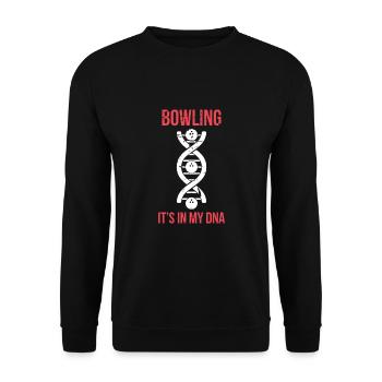 Bowling DNA bowler bowler gift - Sweat-shirt Unisexe - noir - Devant - Alina (178cm) & Michal (187cm)