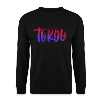 tokyo - Unisex Pullover - Schwarz - Vorne - Alina (178cm) & Michal (187cm)