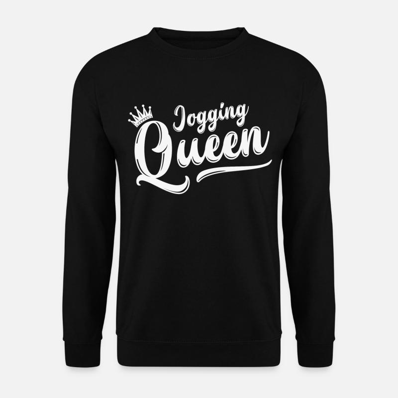 Jogging Queen Königin Joggen Laufen Sport Geschenk - Unisex Pullover - Schwarz
