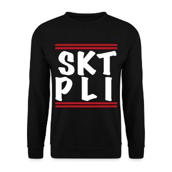 Pauli Paulianer Sankt Pauli Hamburg St. Pauli - Unisex Pullover - Schwarz - Vorne - Alina (178cm) & Michal (187cm)