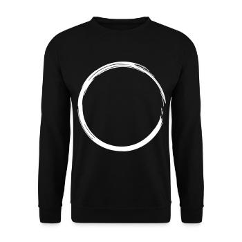 Croquis de géométrie circulaire - Sweat-shirt Unisexe - noir - Devant - Alina (178cm) & Michal (187cm)
