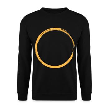 Kreis Geometrie Skizze - Unisex Pullover - Schwarz - Vorne - Alina (178cm) & Michal (187cm)