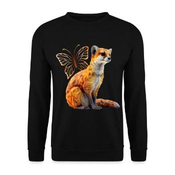 Mongoose - Unisex Sweatshirt - black - Front - Alina (178cm) & Michal (187cm)