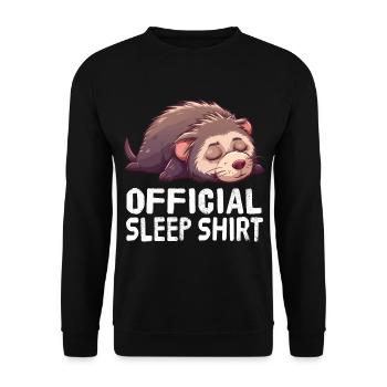 Chemise de nuit officielle Mole - Sweat-shirt Unisexe - noir - Devant - Alina (178cm) & Michal (187cm)