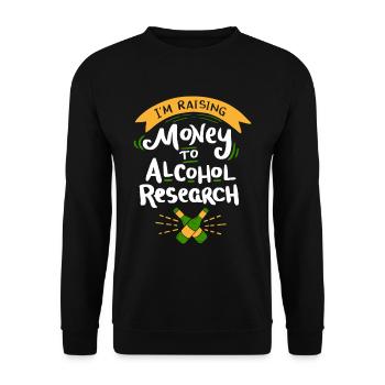 CRAFT BEER: I'm Raising Money for Alcohol Research - Unisex Sweatshirt - black - Front - Alina (178cm) & Michal (187cm)