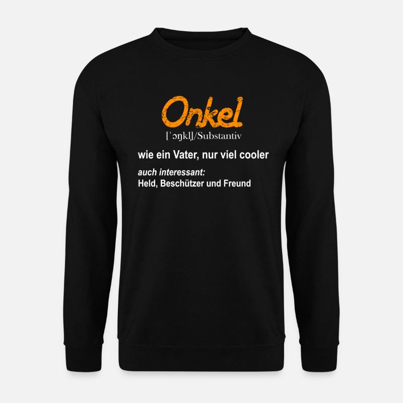 Onkel Definition Substantiv - Unisex Pullover - Schwarz