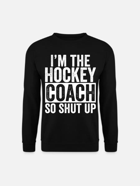 Lustiges Geschenk für Hockey Coach Trainer - Unisex Pullover - Schwarz