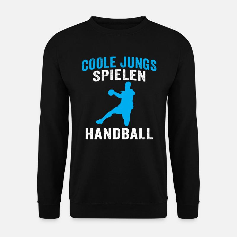 Coole jungs spielen handball handballer - Unisex Pullover - Schwarz