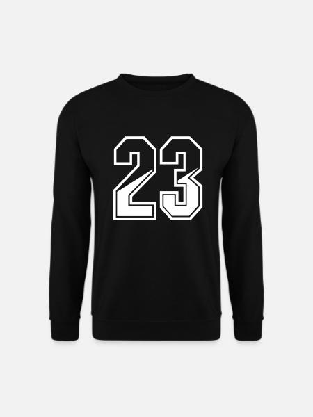 23 years jersey number 23 T-shirt number 23 - Unisex Sweatshirt - black