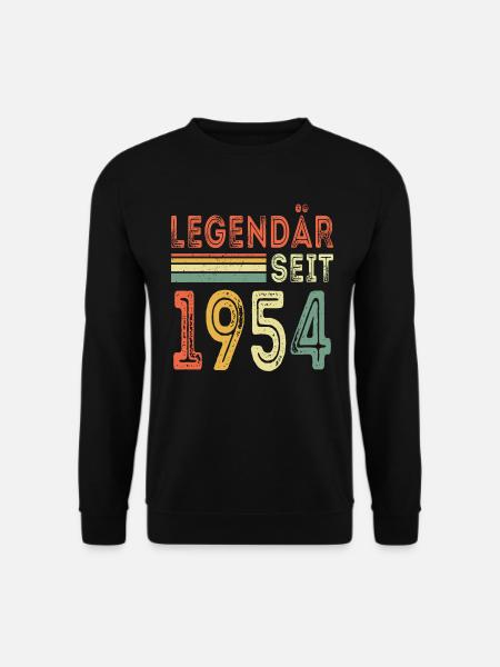 Legendär seit 1954 jahrgang 1954 - Unisex Pullover - Schwarz
