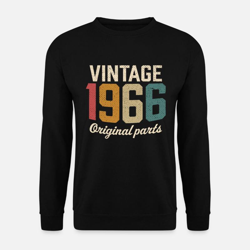 Vintage 1966 original parts retro t-shirt 1966 - Unisex Pullover - Schwarz